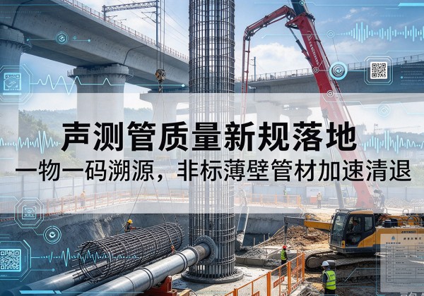屏南声测管质量新规落地，一物一码溯源，非标薄壁管材加速清退