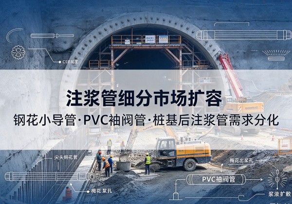 屏南注浆管细分市场扩容，隧道钢花小导管、PVC 袖阀管、桩基后注浆管需求分化